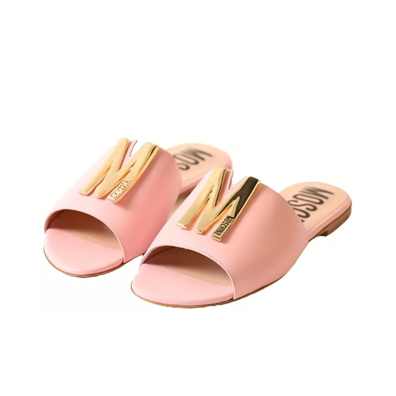 MOSCHINO Slide Slippers Women's Pink-2