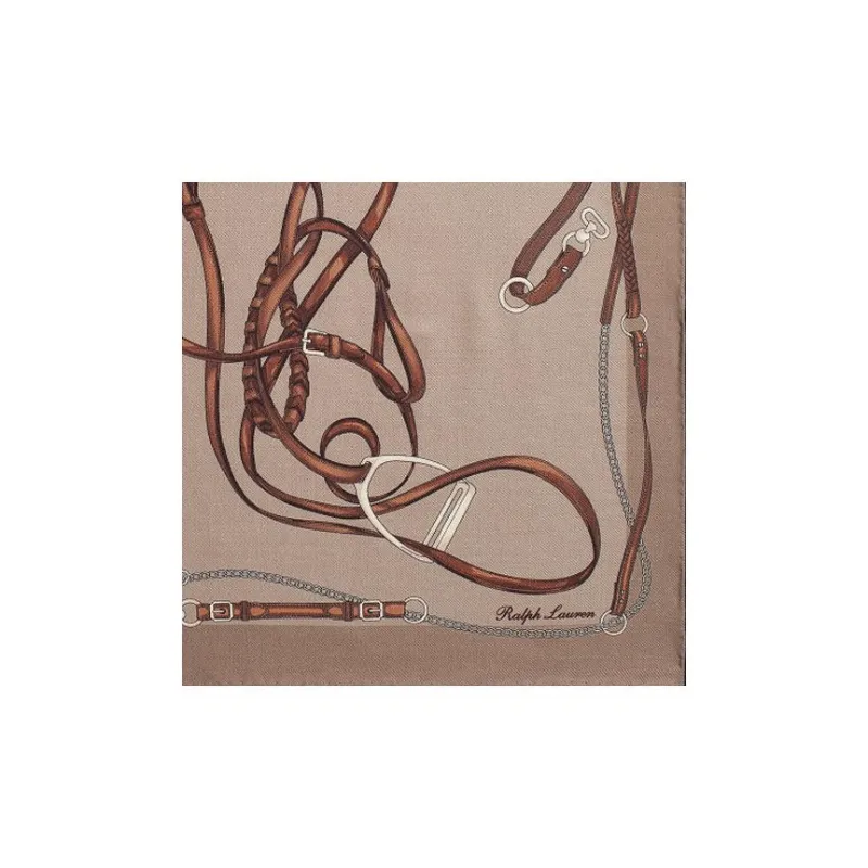 Ralph Lauren Purple Label Silk Scarves Unisex Umber-2