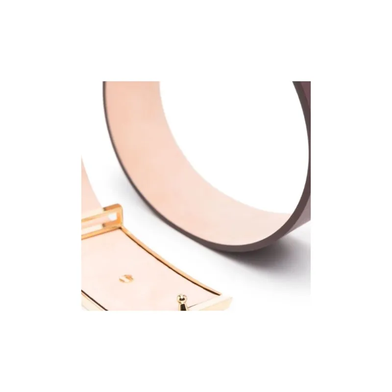 Victoria Beckham Jumbo Frame Leather Belt-2