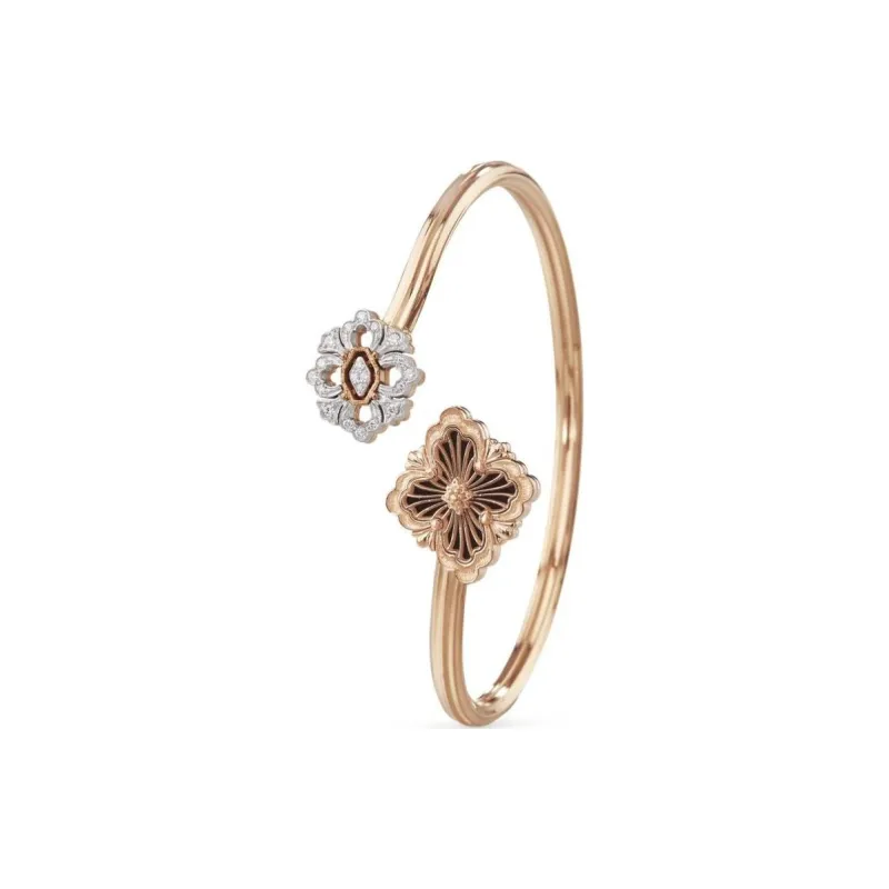 BUCCELLATI Rose Gold, White Gold, Onyx, Diamond Wristbands Unisex-1