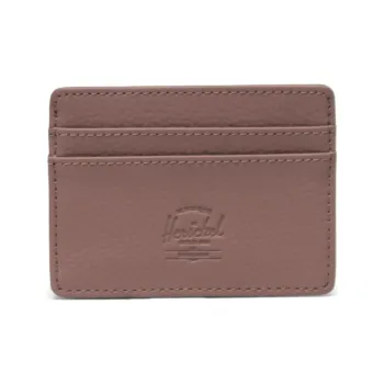 Herschel Vegan Leather Card Holder Unisex Gray Rose