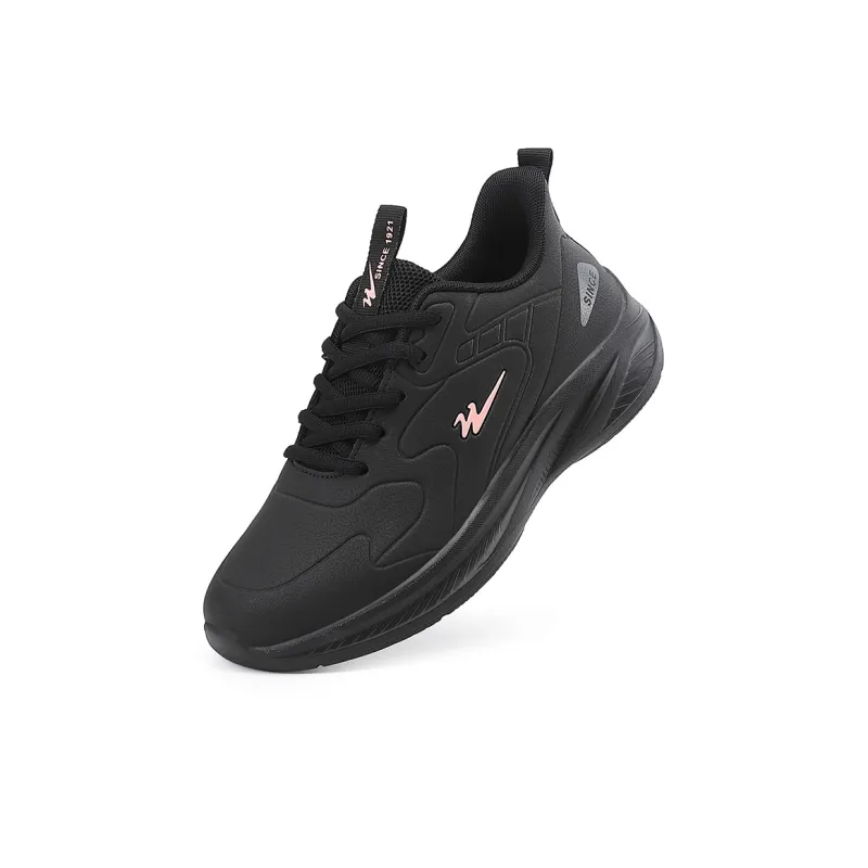 Binary Cushioning, Breathable, Lightweight Low Top Casual Shoes Women's Black Rose Red-1