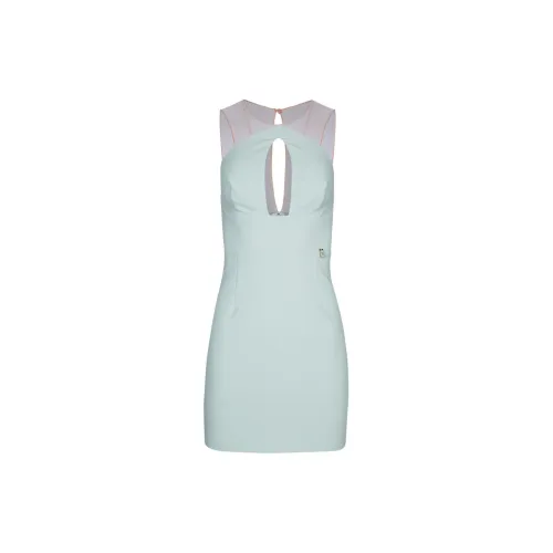 Elisabetta Franchi Sleeveless Dresses Women's Aqua Blue