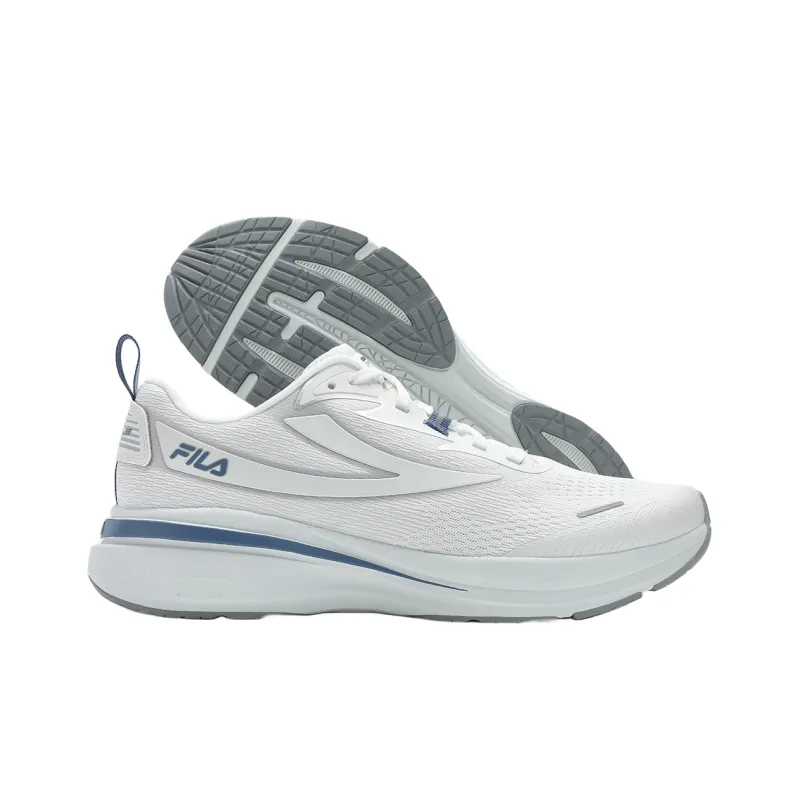 FILA NUVOLE Cushioned Slip-Resistant Breathable Low-Top Casual Running Shoes Men's White-3
