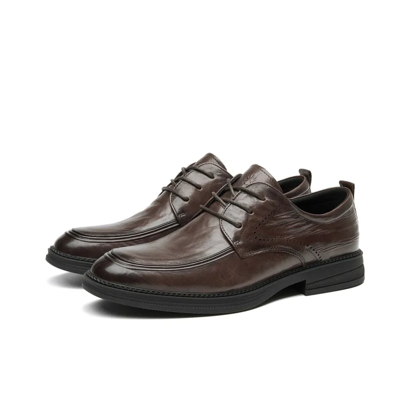 Spider King Dress Shoes Men's Brown-1