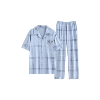 Follow The United States Pajama Set Men's Light Blue