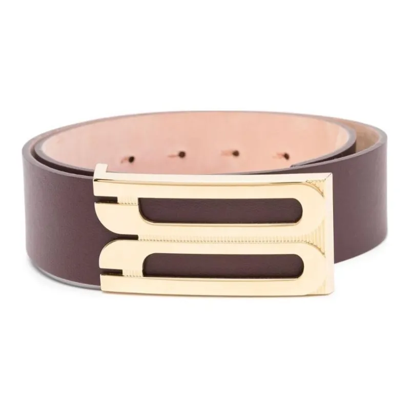 Victoria Beckham Jumbo Frame Leather Belt-1