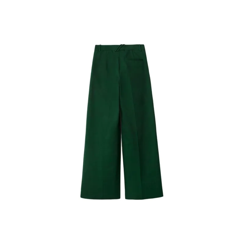 Burberry Pleated Cotton Trousers-1