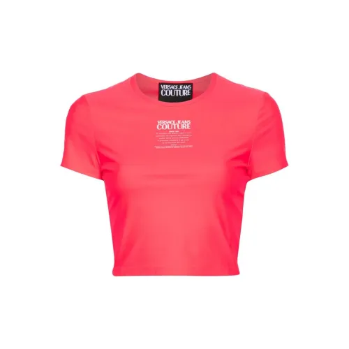 VERSACE JEANS T-Shirts Women's Neon Pink