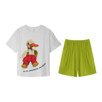 WOLFSFUL Pajama Set Women's White
