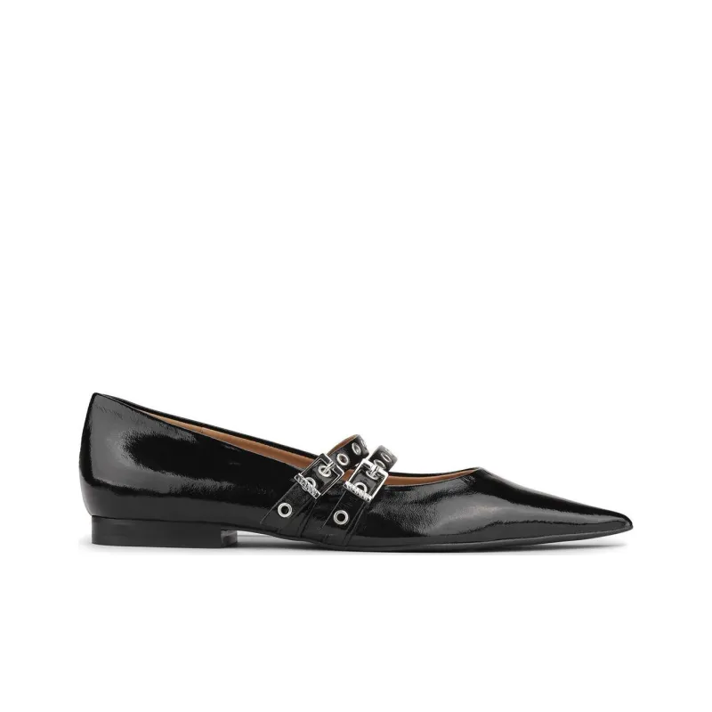 GANNI Pointed-toe Ballerina Shoes-1