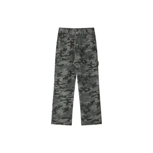 NOWSTIME Casual Pants Unisex Army Green