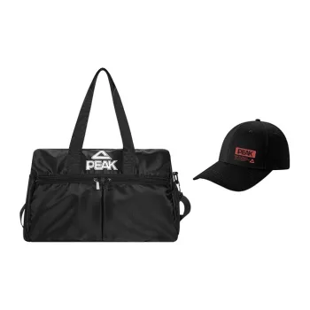 PEAK Polyester Luggage Bag, Backpack, Travel Bag, Shoulder Bag, Crossbody Bag, Handbag Regular Unisex Black