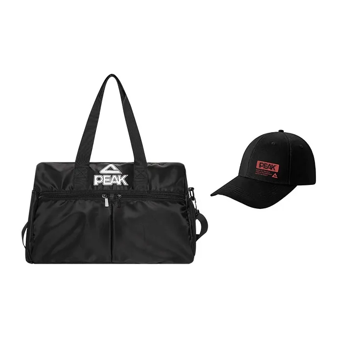 PEAK Polyester Luggage Bag, Backpack, Travel Bag, Shoulder Bag, Crossbody Bag, Handbag Regular Unisex Black-0