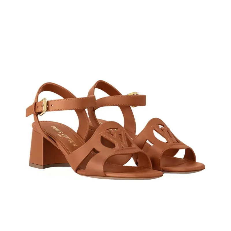 LOUIS VUITTON Isola Strap Sandals 5.5cm Women's Light Brown-2