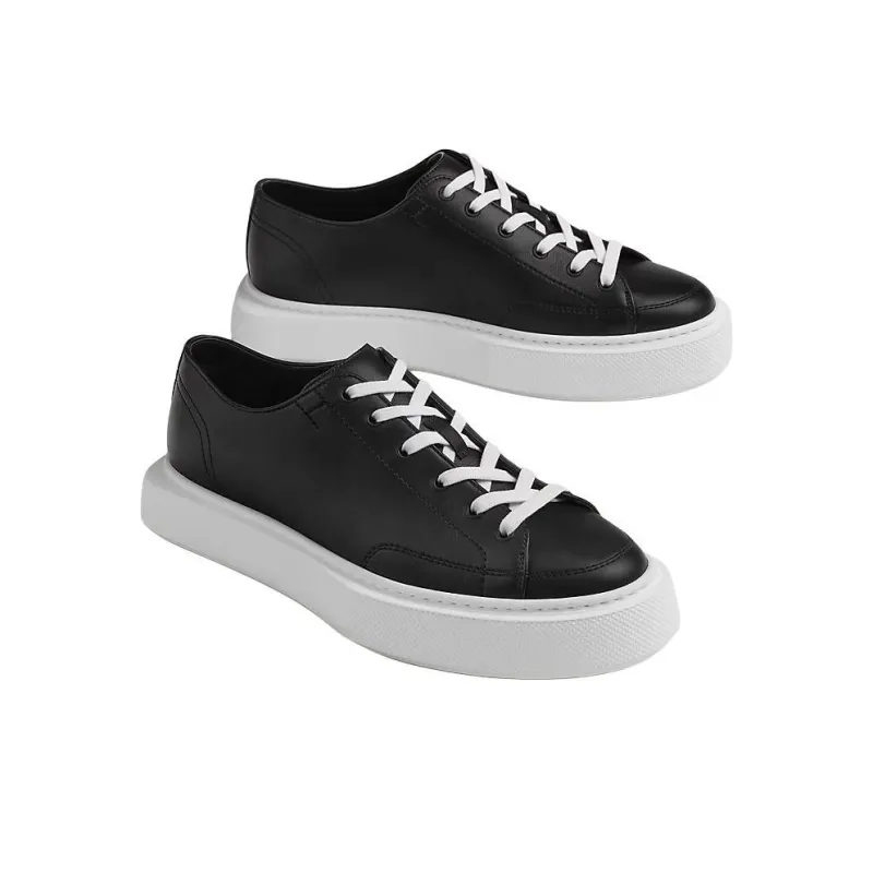 HERMES Haru Low Top Skateboard Shoes Men's Black-2