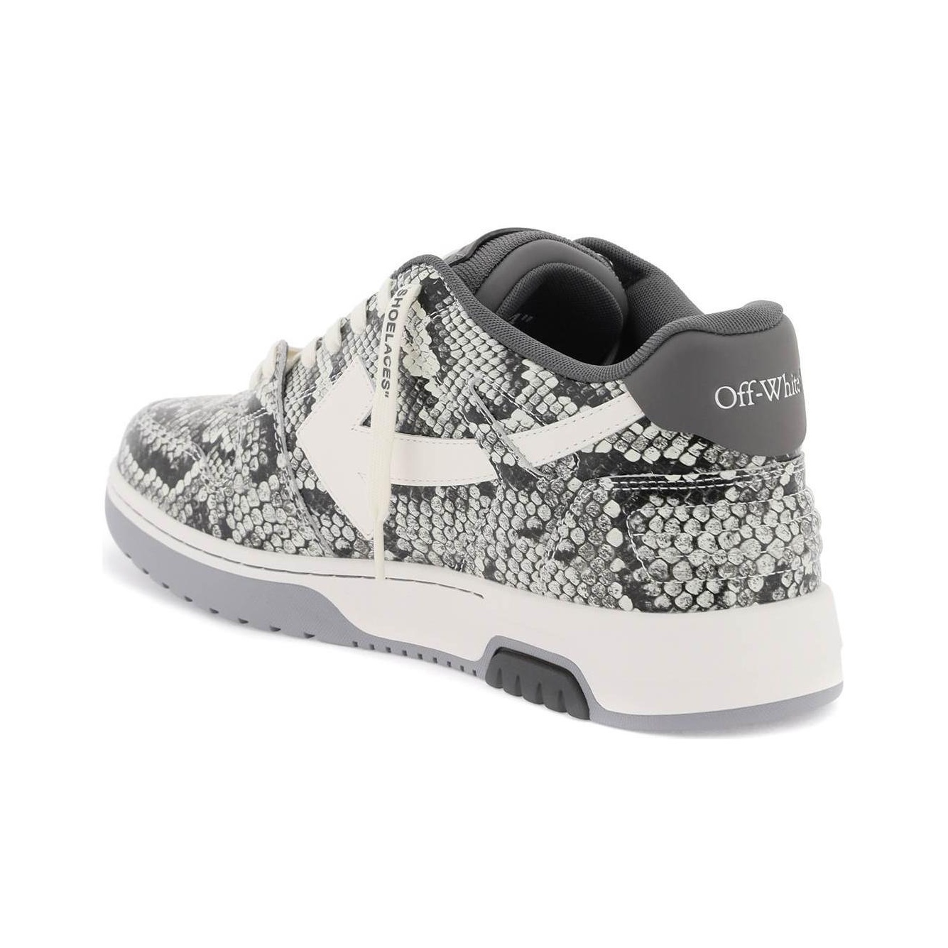 蛇柄！Off-White スニーカー OUT OF OFFICE BROWN SNAKE Off-White c/o Virgil Abloh Out Of Office Snakeskin Embossed