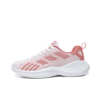 Lingwuzhe Cushioning, Slip Resistant, Lightweight Low Top Running Shoes Unisex Pink