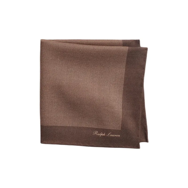 Ralph Lauren Purple Label Silk Scarves Unisex Brown-1