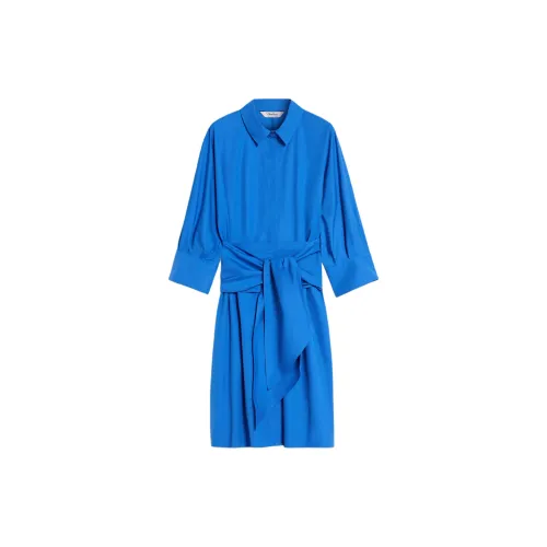 'S MAX MARA Long-Sleeved Dresses Women's Cornflower Blue