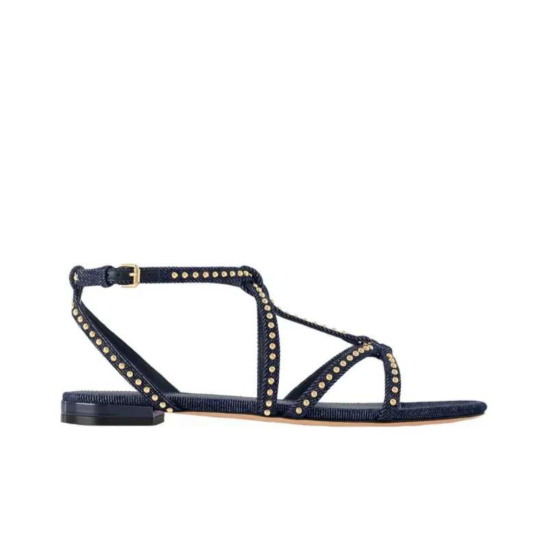 LOUIS VUITTON Stellar One Strap Sandals Women's Dark Blue-1