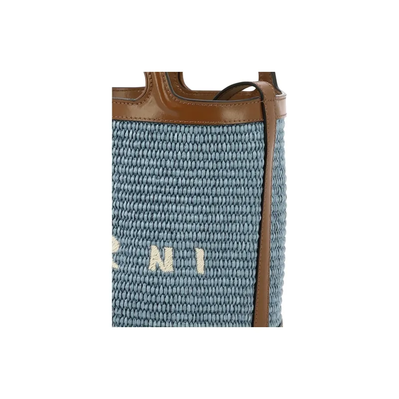 MARNI Logo Embroidered Bucket Bag-3