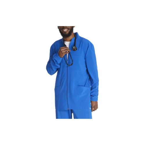 Dickies EDS Essentials Zip Front Scrub Jacket Jackets Coats Men's Blue