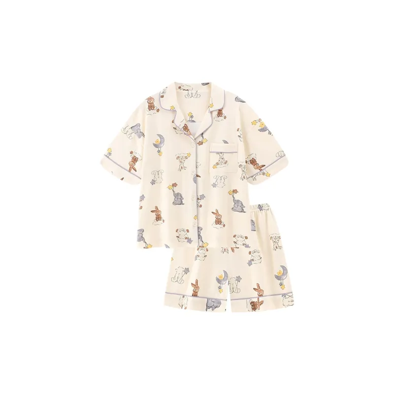 Beast's Secret Pajama Set Women's Ecru-0