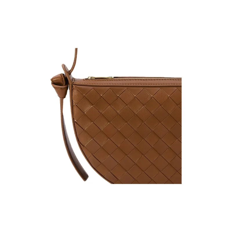Bottega Veneta Lambskin Handbag, Shoulder Bag Women's Tan-4