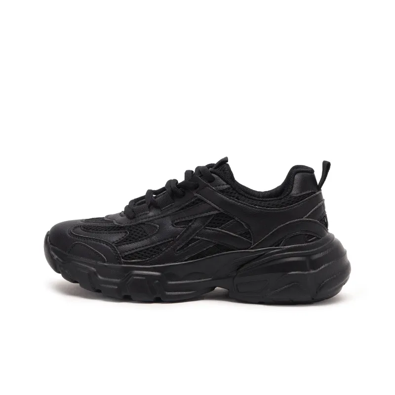 Warrior Cushioning Breathable Height Increasing Low-Top Chunky Sneakers Unisex-0