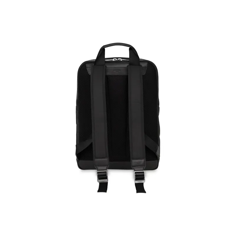 KNOMO Cow Leather Laptop Backpack Regular Unisex Black-2