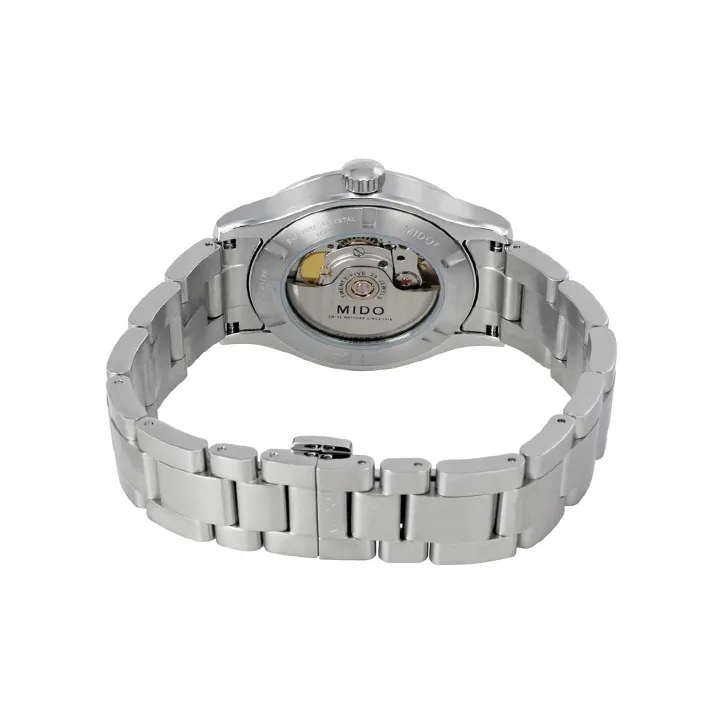 MIDO Helm Automatic Mechanical Movement Men's Watches Watch 38mm Black Dial Stainless Steel Case Stainless Steel Strap-2