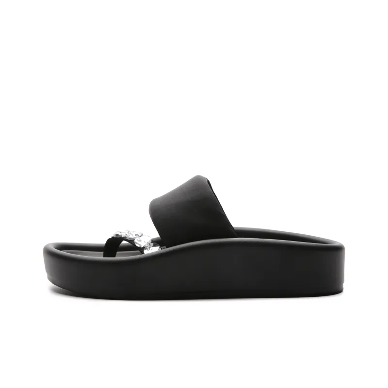 STELLA WEISZ Slide Slippers Women's Black-0
