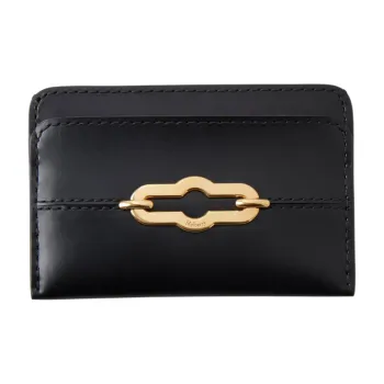 Mulberry Calfskin Credit Card Holder Women's Black