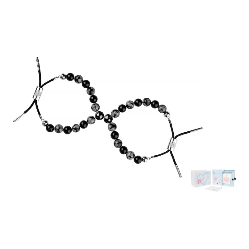 Rastaclat Black Agate Bracelets Unisex-14