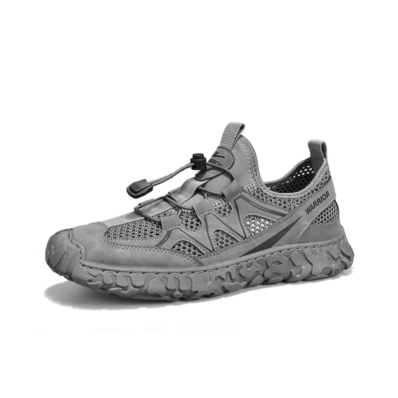 Warrior Slip Resistant, Waterproof, And Breathable Low Top Universality Men's Dark Gray-1