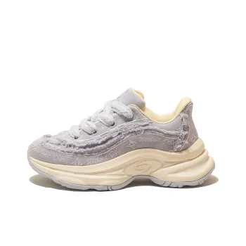 WO DELAY Low Top Chunky Sneakers Unisex Purple