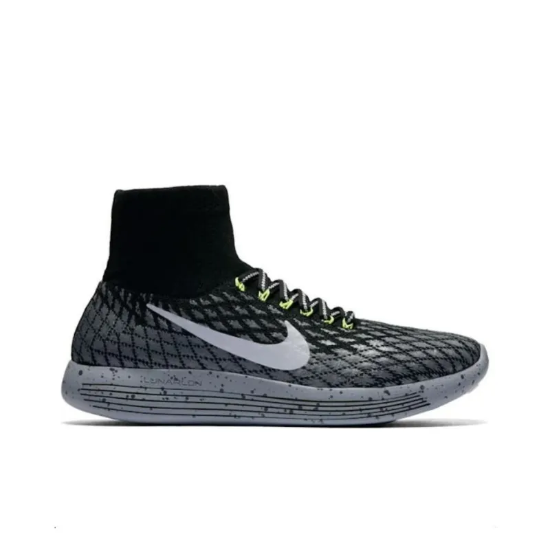 Nike Lunarepic Flyknit Shield Black Silver Volt Women's-1
