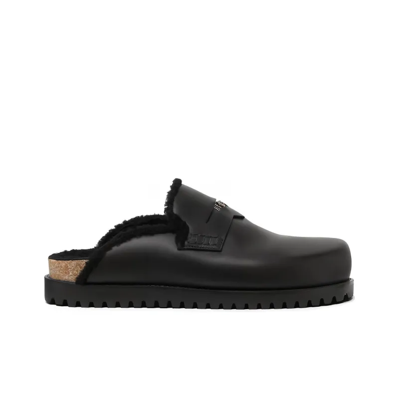 VERSACE Medusa Leather Mules-1