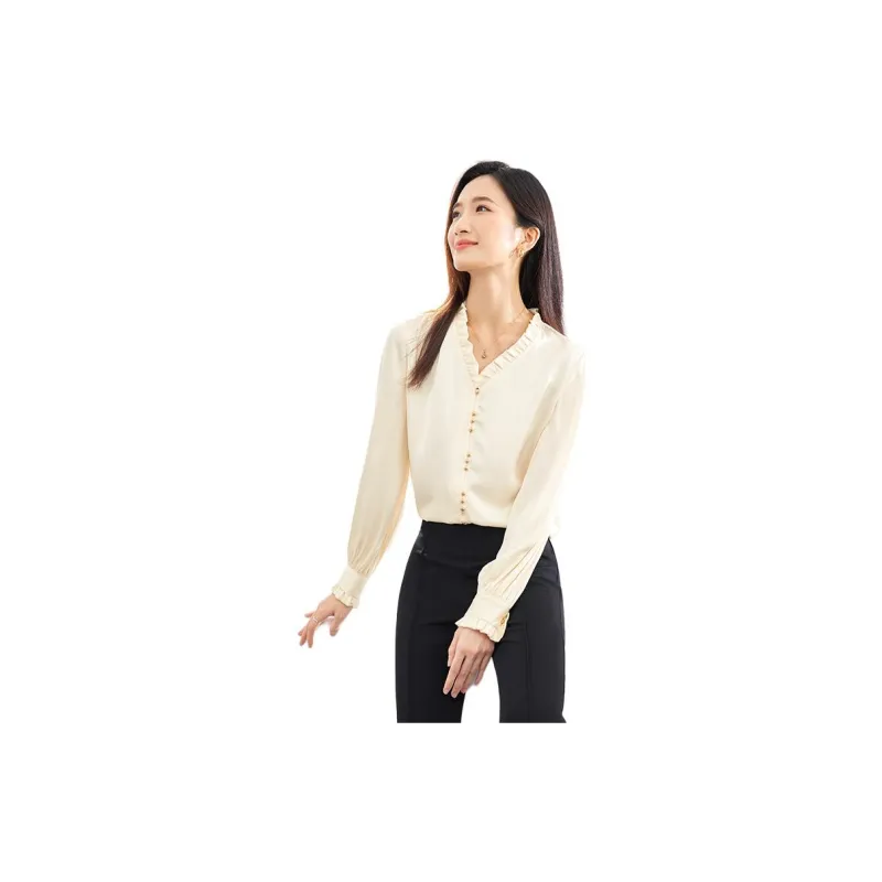 SENTUBILA Chiffon Shirts Women's-1