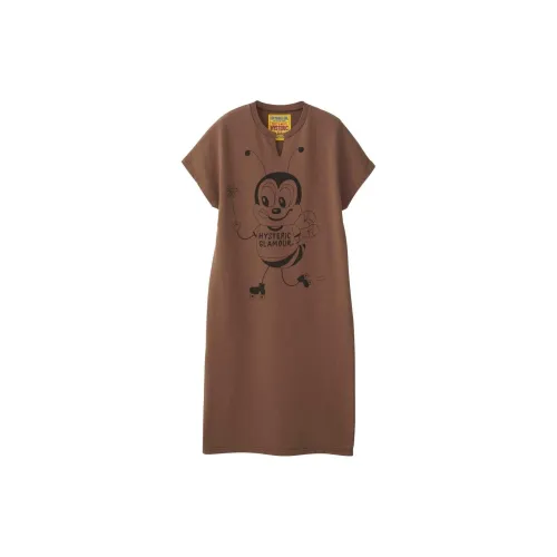 HYSTERIC GLAMOUR Short-Sleeved Dresses Women's Brown