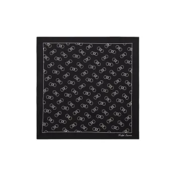 Ralph Lauren Purple Label Silk Scarves Unisex Black