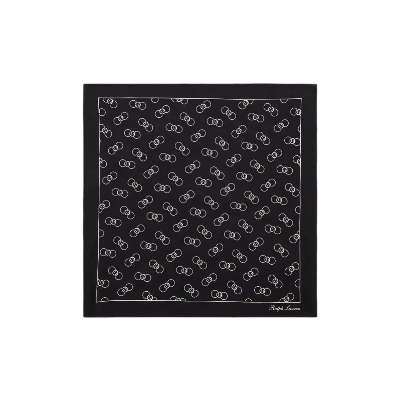 Ralph Lauren Purple Label Silk Scarves Unisex Black-0