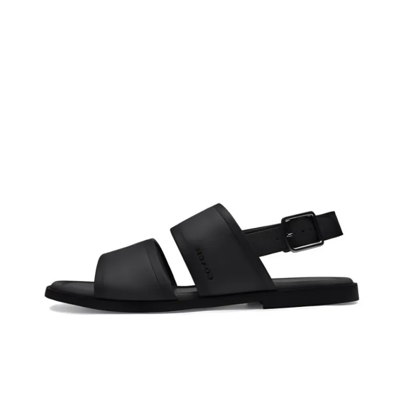 COACH One Strap Sandals Men's Black-0