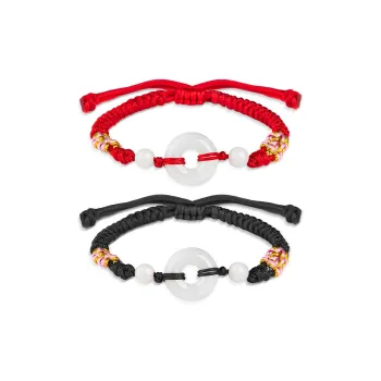 Best Wishes Bean Type Jadeite Bracelets Unisex