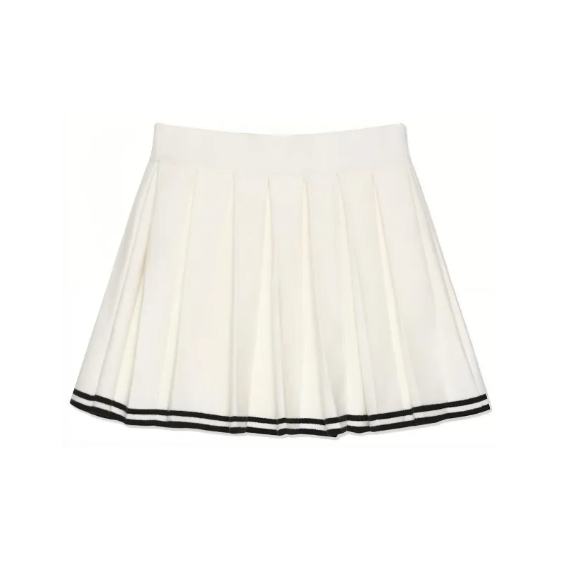 SMFK Casual Short Skirts Women's Snow Mountain White-1