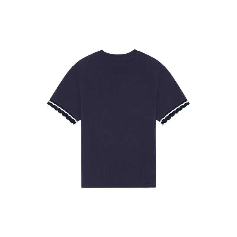 LI-NING 1990 Classic Collection Drop Shoulder Sleeve T-Shirt Women's Dark Marine Blue-1