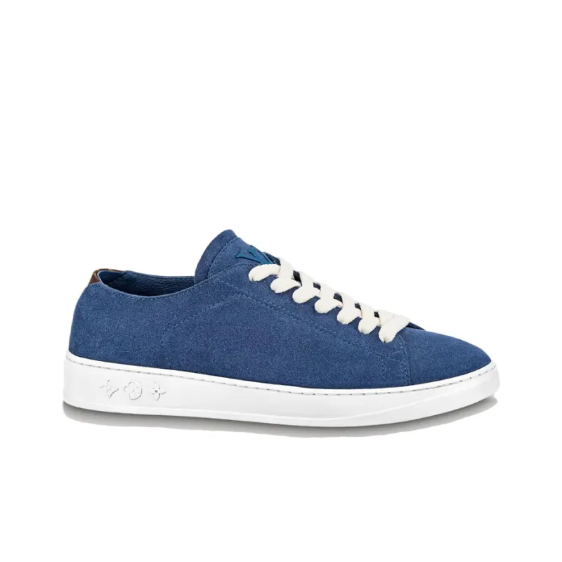 LOUIS VUITTON Resort Cushioning, Wear Resistant Low Top Skateboard Shoes Men's Blue White-1