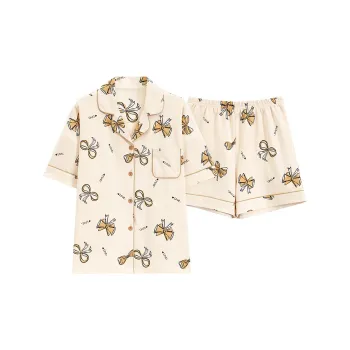 The Story Of The Flower Season Pajama Set Women's Apricot