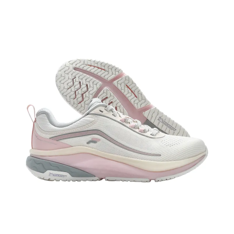 FILA Cushioning, Slip Resistant, And Breathable Low Top Casual Running Shoes Women's White-3